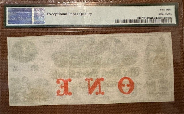 The West River Bank, Jamaica,  Vermont  $1 Obsolete Currency PMG 58 EPQ