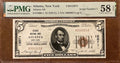 Serial number 1.   Atlanta New York 1929 Type 1 PMG 58 EPQ $5