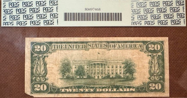 Stanwood WA 1929 $20 Type 1 Banknote VF20 Apparant