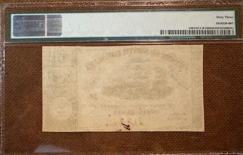 1862 Raleigh North Carolina 50 Cents Obsolete Currency PMG 63