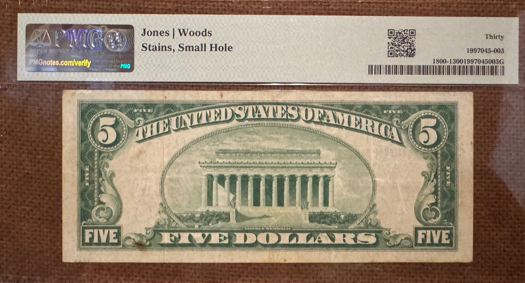 SERIAL NUMBER 1  First National Bank in Anoka Minn.  PMG 30