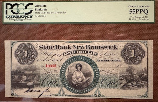 New Brunswick New Jersey $1 Obsolete Currency note!