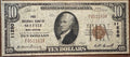 Seattle WA, First National Bank of Seattle $10 National Bank Note Charter 11280