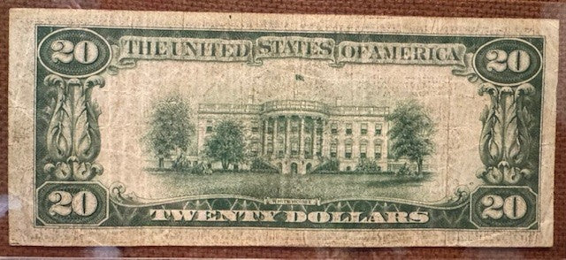 Everett WA.  The First National Bank of Everett $20 type 1 National Banknote