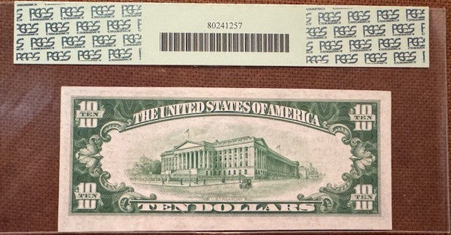 Bellingham WA.  The First National Bank of Bellingham $10 National Banknote.