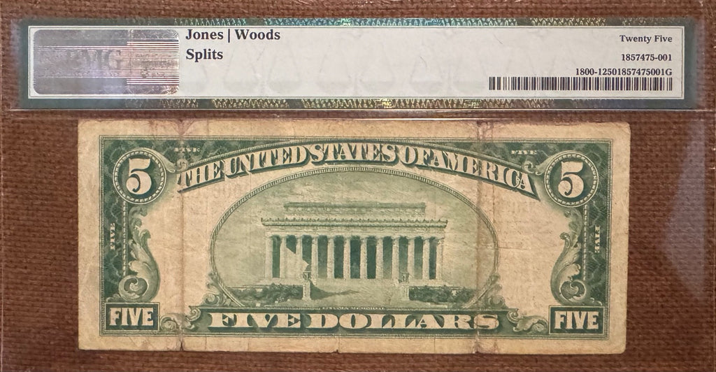 SERIAL NUMBER 1 The Little Falls National Bank LITTLE FALLS New Jersey PMG 25