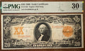 1906 $20 Gold Certificate PMG 30 EPQ!